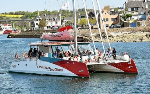 Sailcoop a du vent dans les voiles, et vise les 15 000 passagers à destination des Glénan pour 2025, et se lance désormais dans les liaisons transatlantiques.